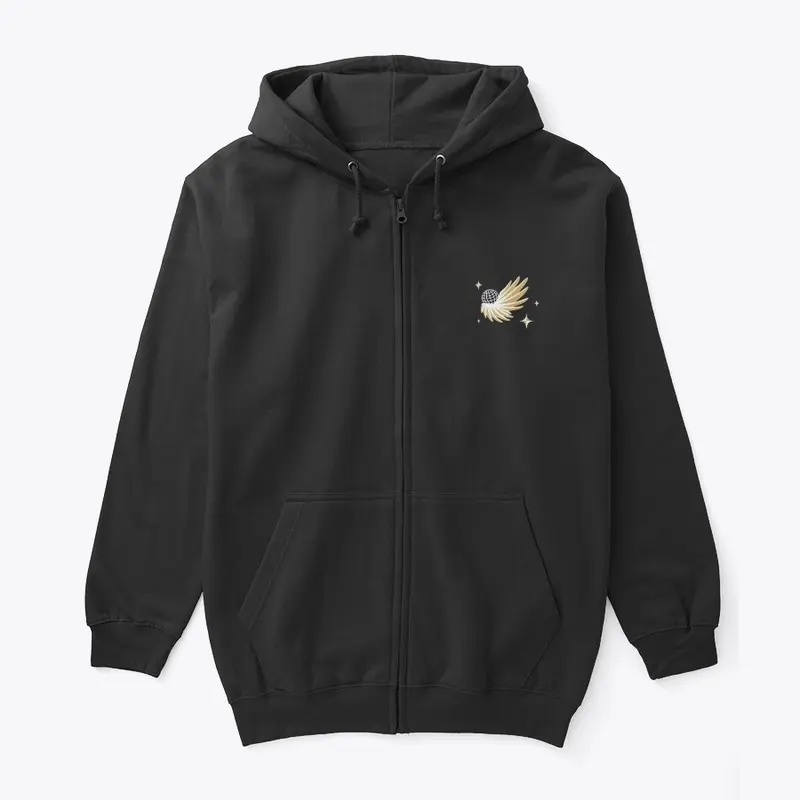 Talaria Black and Gold Zip Hoodie