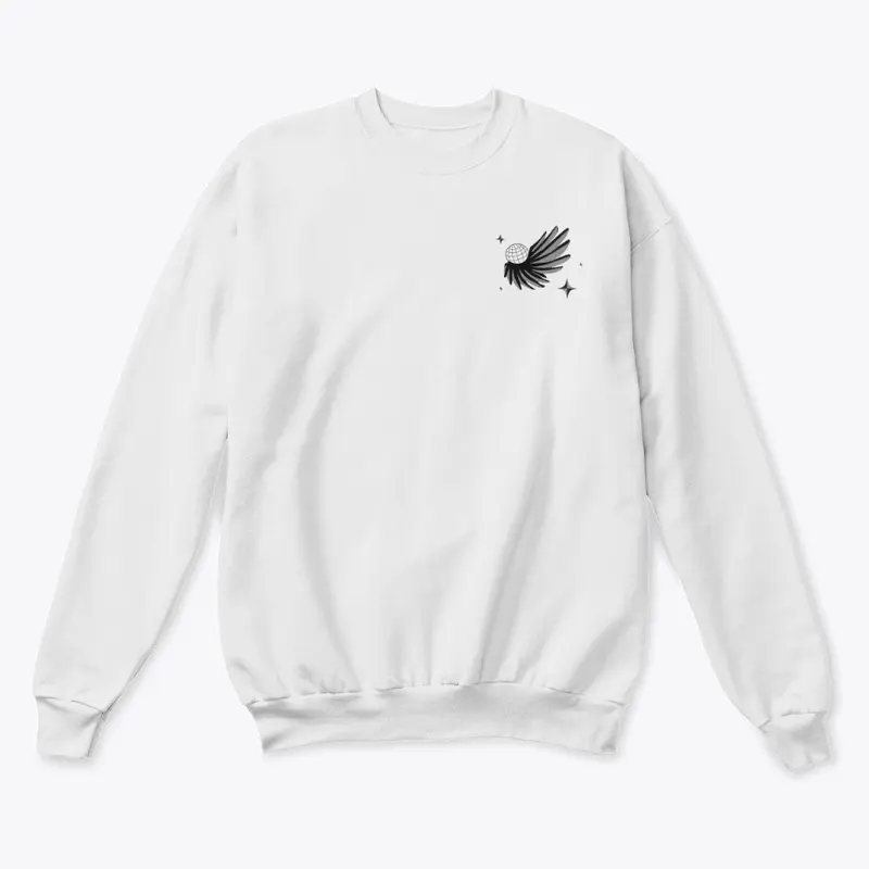 Talaria Black and White Crewneck